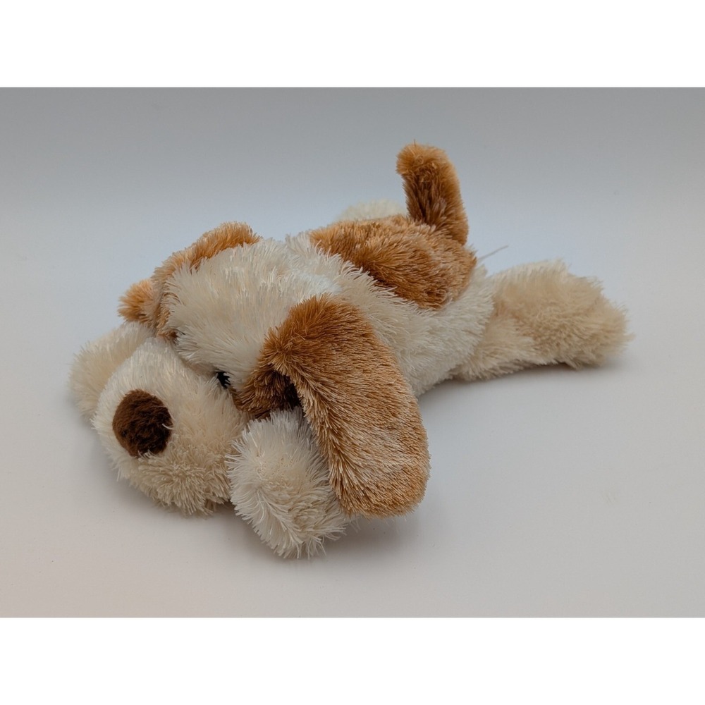 Aurora Brown Puppy Dog Plush Lying 6 Inch Tall 2023 Stuffed Animal Toy